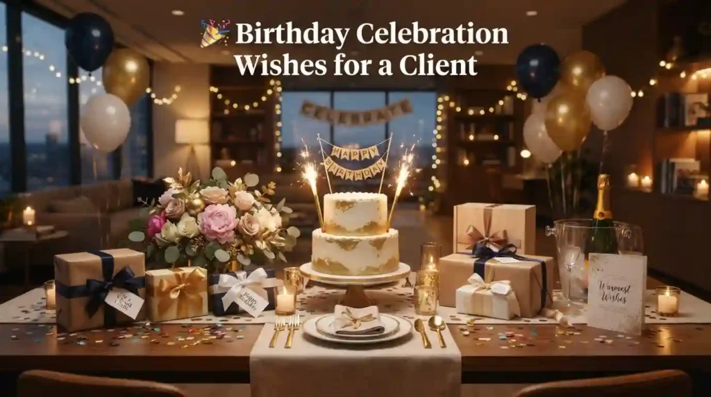 Birthday Celebration Wishes for a Client
