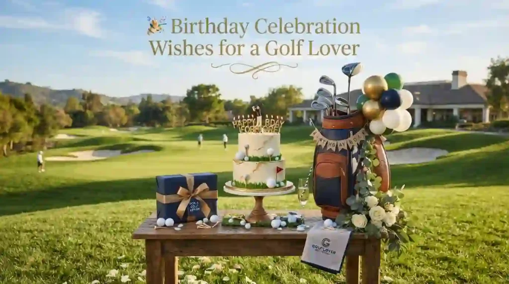 Birthday Celebration Wishes for a Golf Lover