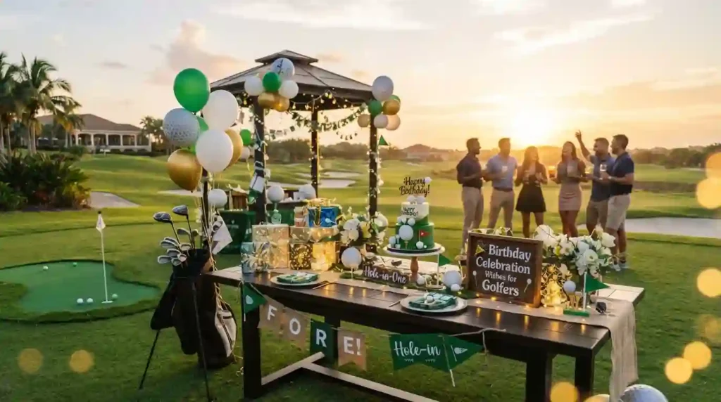 Birthday Celebration Wishes for Golfers