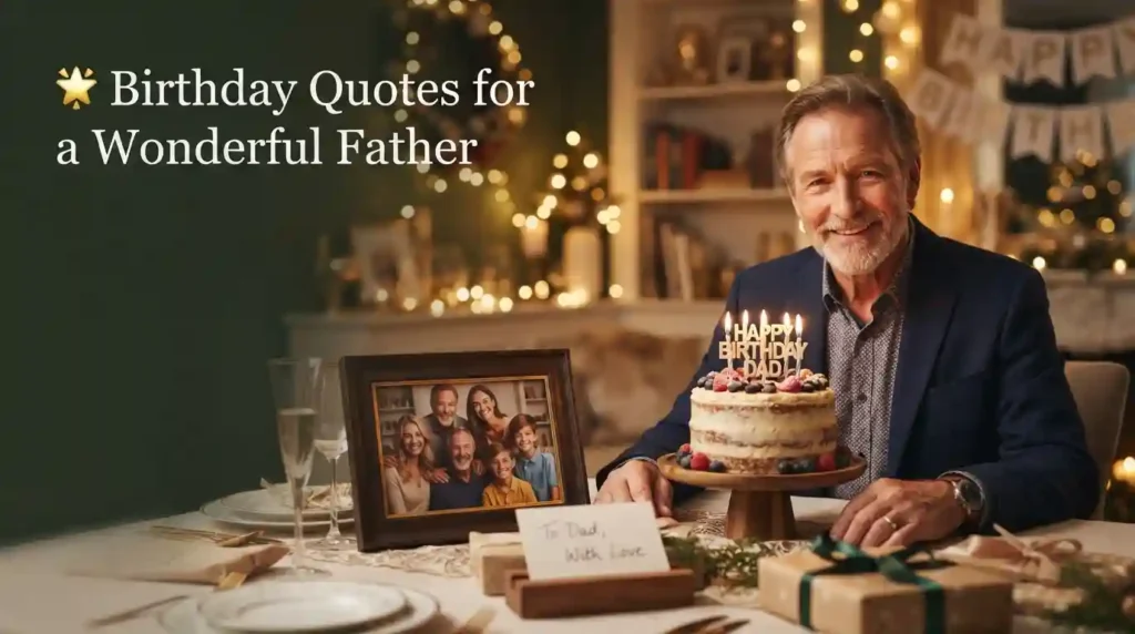 Birthday Quotes for a Wonderful Father