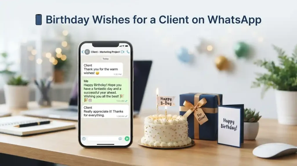 Birthday Wishes for a Client on WhatsApp