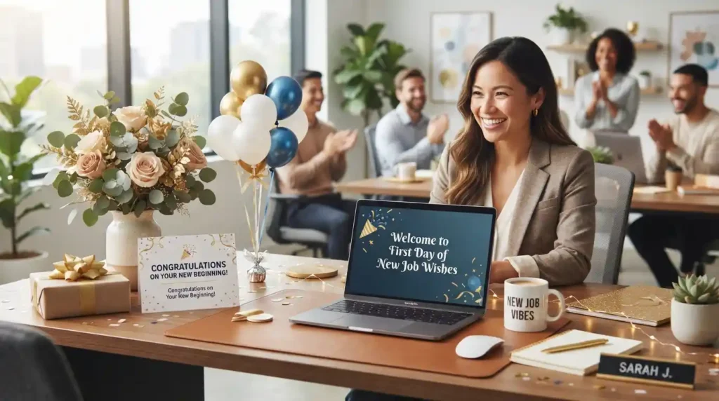 Celebration First Day of New Job Wishes