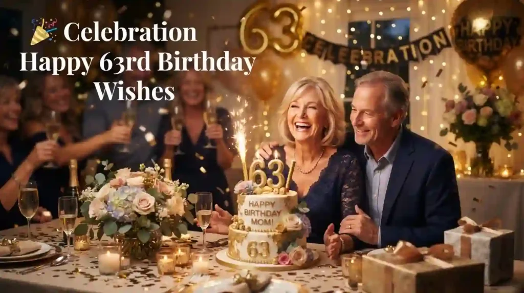 Celebration Happy 63rd Birthday Wishes