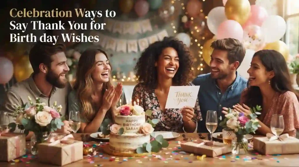 Celebration Ways to Say Thank You for Birthday Wishes