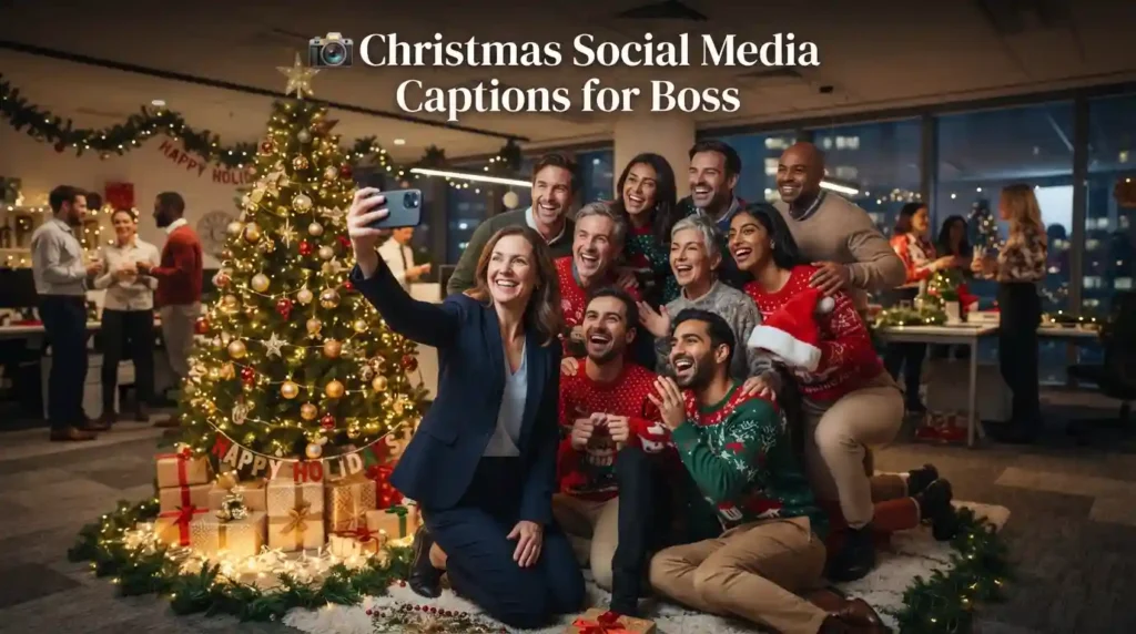 Christmas Social Media Captions for Boss
