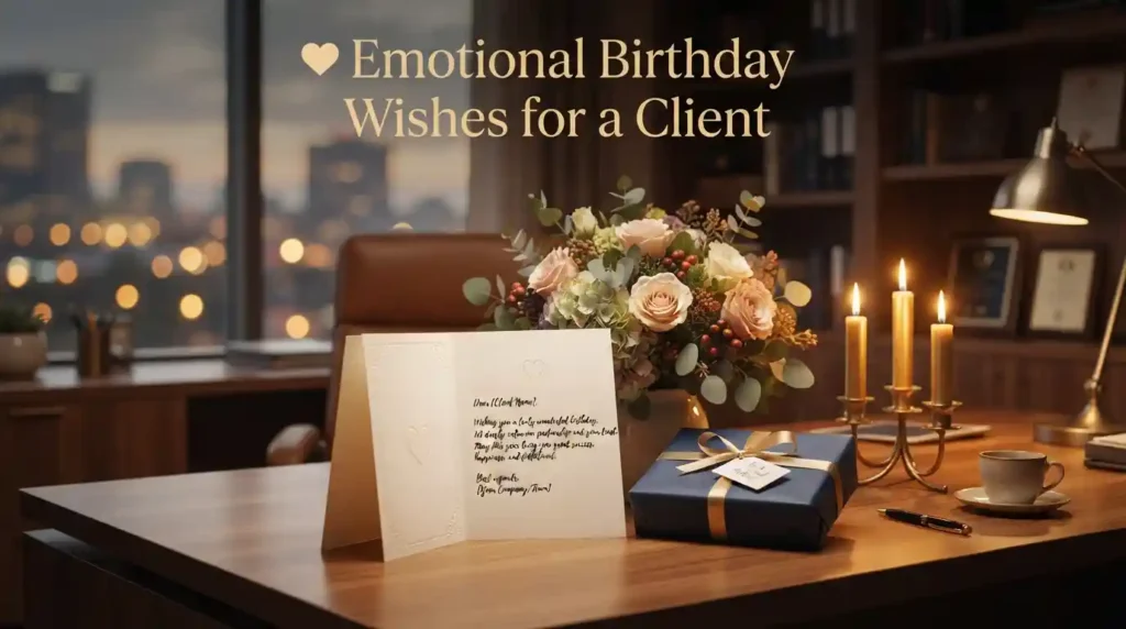 Emotional Birthday Wishes for a Client