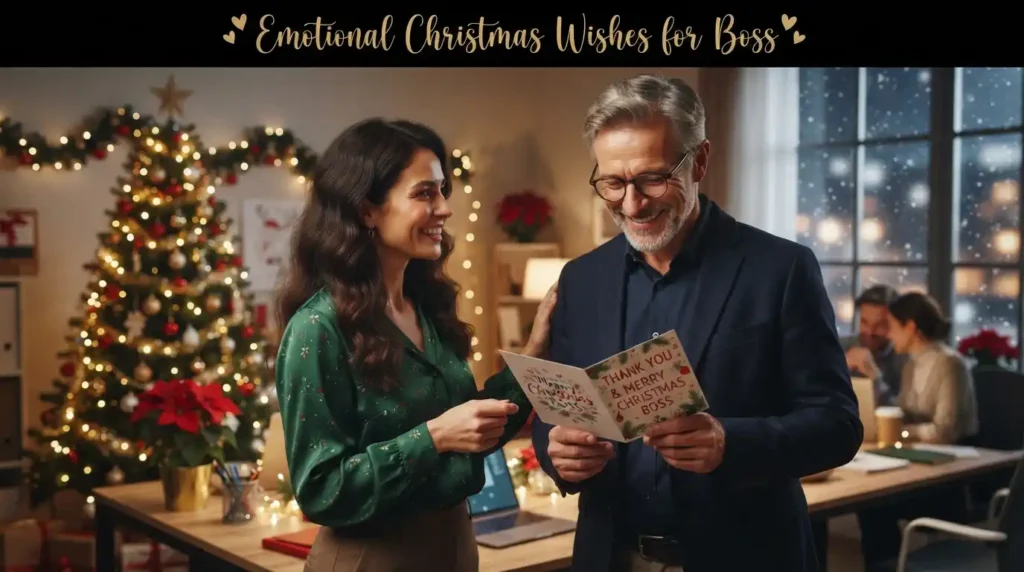 Emotional Christmas Wishes for Boss
