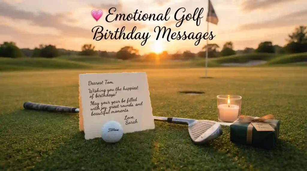 Emotional Golf Birthday Messages