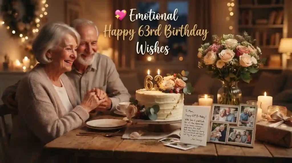 Emotional Happy 63rd Birthday Wishes