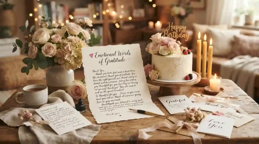 Emotional Words of Gratitude