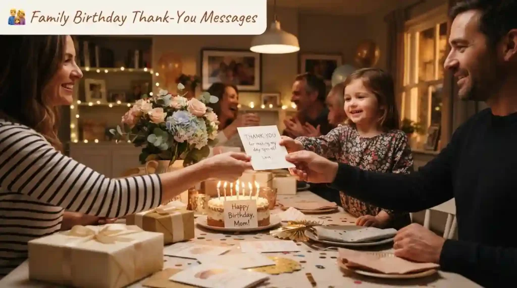 Family Birthday Thank-You Messages