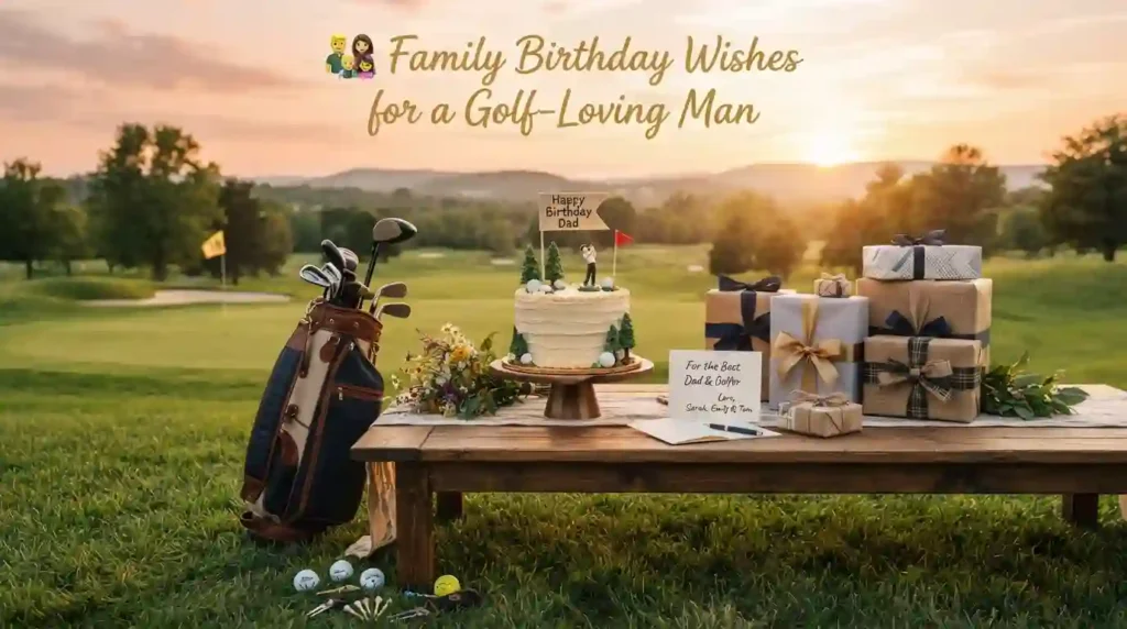 Family Birthday Wishes for a Golf-Loving Man