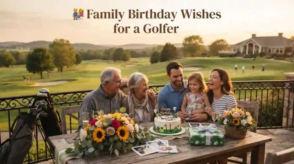 Family Birthday Wishes for a Golfer