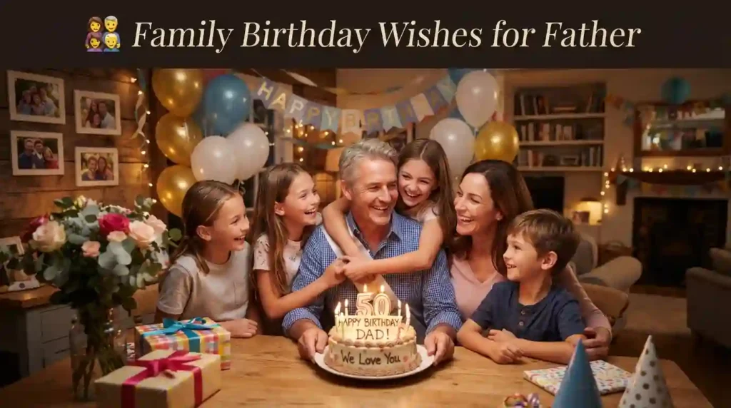 Family Birthday Wishes for Father