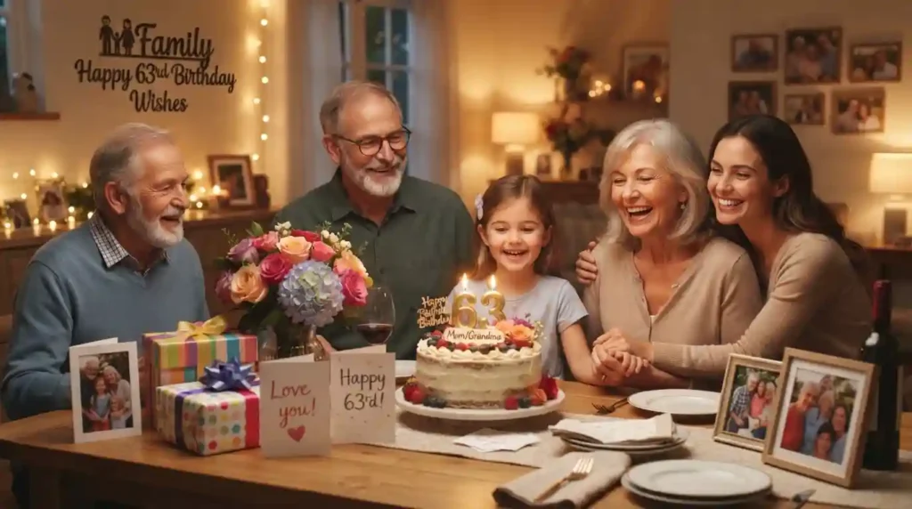 Family Happy 63rd Birthday Wishes
