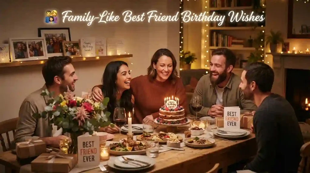 Family-Like Best Friend Birthday Wishes