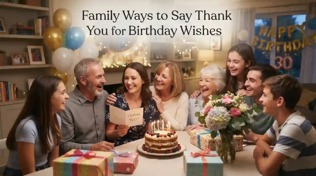 Family Ways to Say Thank You for Birthday Wishes