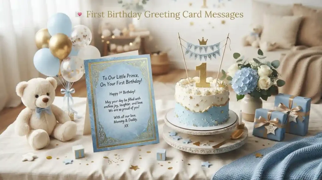 First Birthday Greeting Card Messages