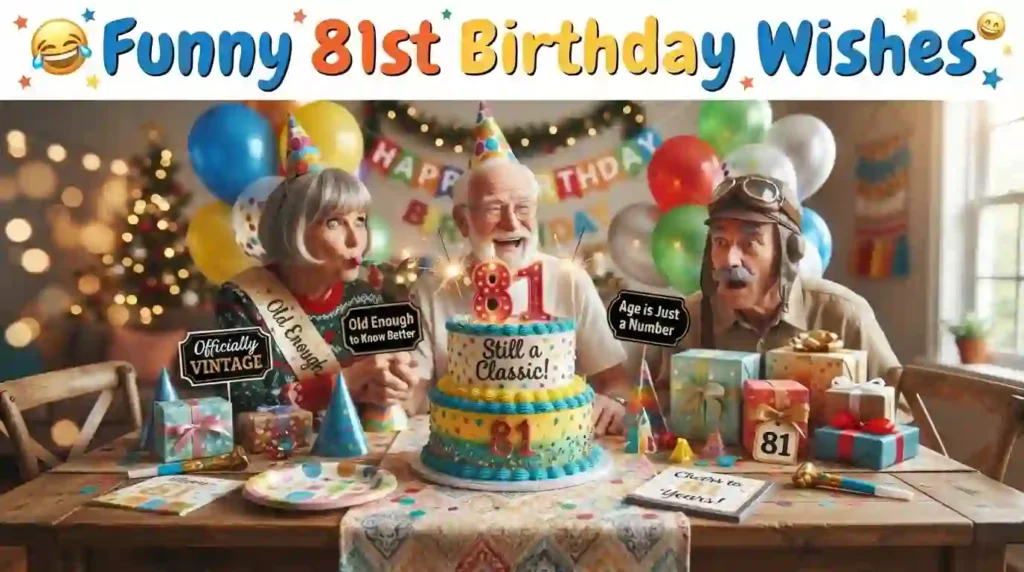 Funny 81st Birthday Wishes