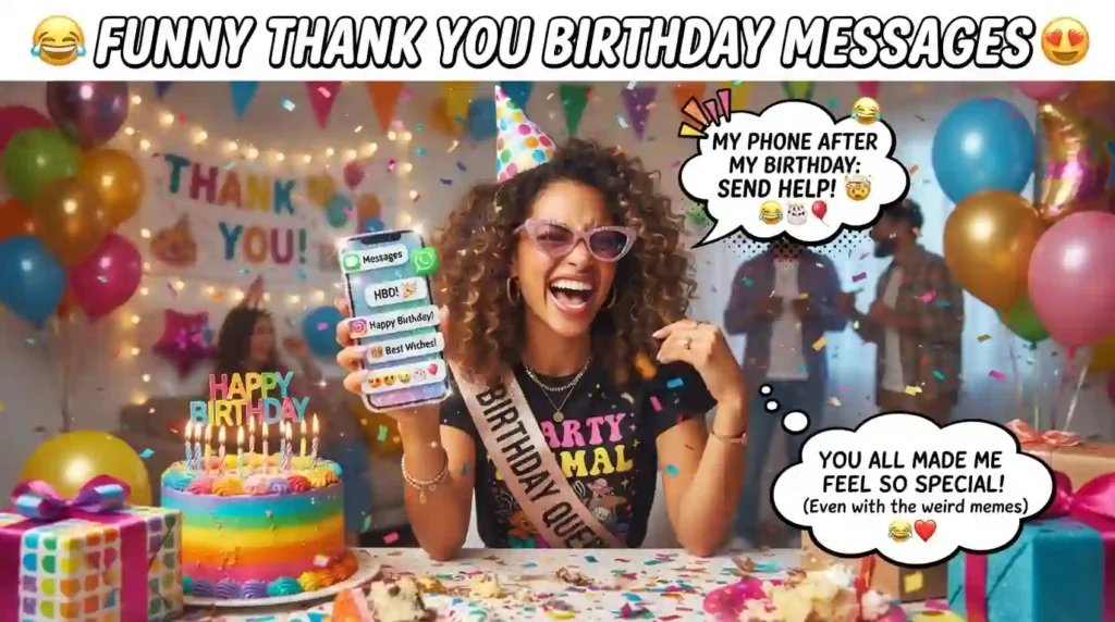 Funny Birthday Thank-You Messages