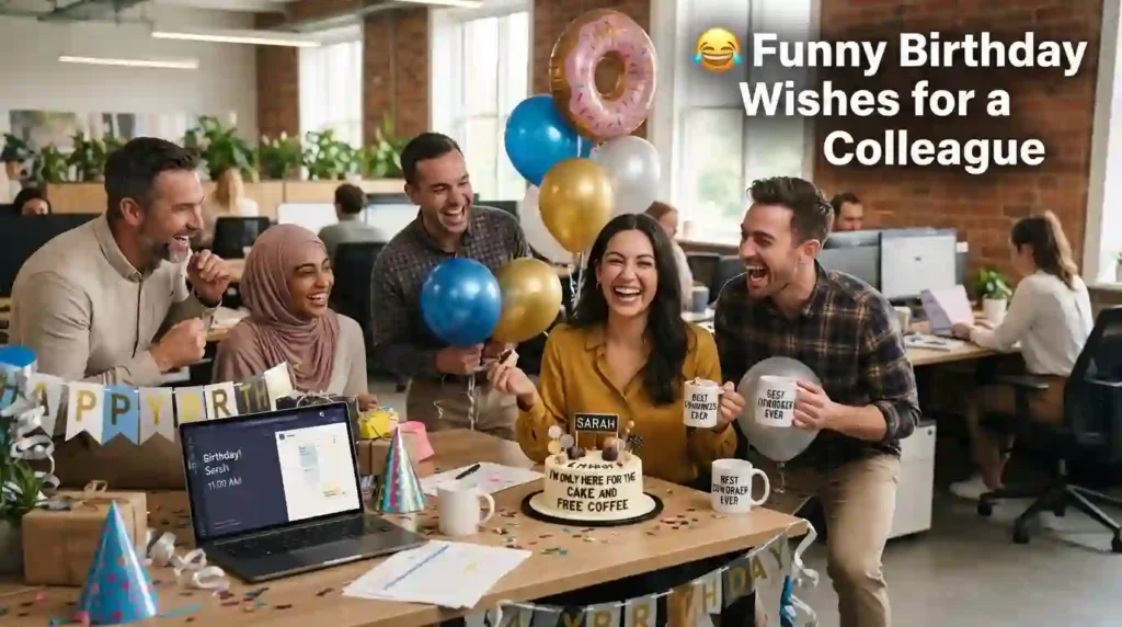 Funny Birthday Wishes for a Colleague