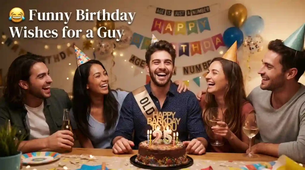 Funny Birthday Wishes for a Guy