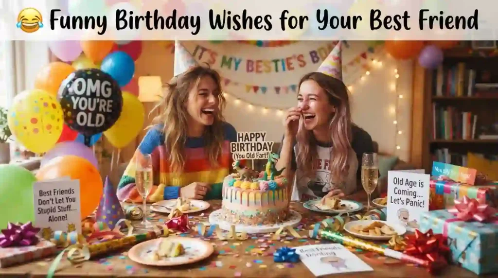 Funny Birthday Wishes for Your Best Friend