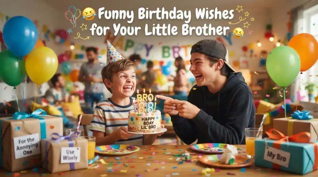 Funny Birthday Wishes for Your Little Brother