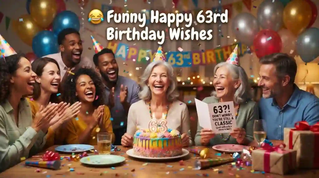 Funny Happy 63rd Birthday Wishes