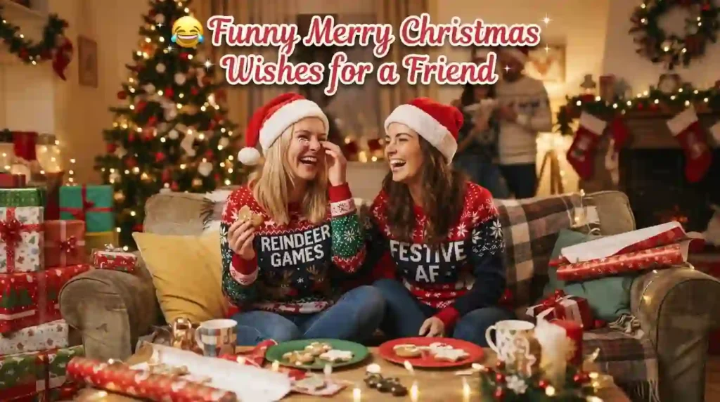 Funny Merry Christmas Wishes for a Friend