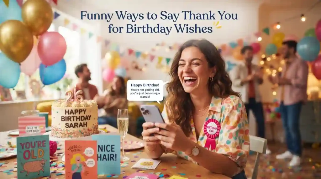 Funny Ways to Say Thank You for Birthday Wishes
