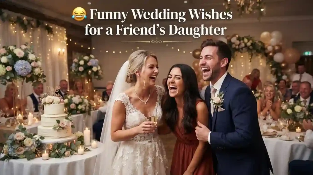 Funny Wedding Wishes for a Friend’s Daughter