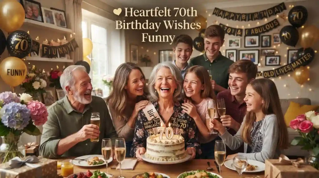 Heartfelt 70th Birthday Wishes Funny