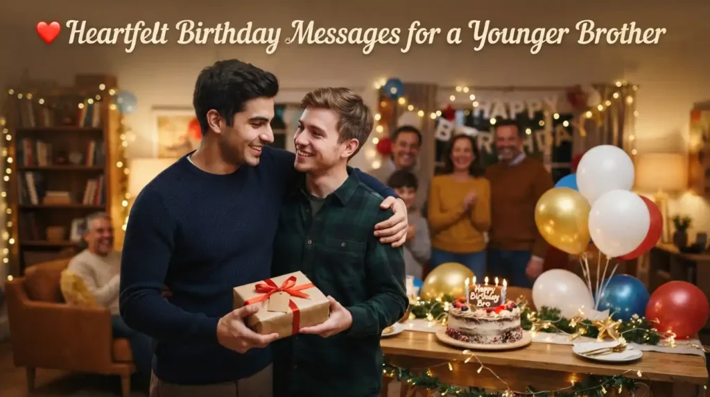 Heartfelt Birthday Messages for a Younger Brother