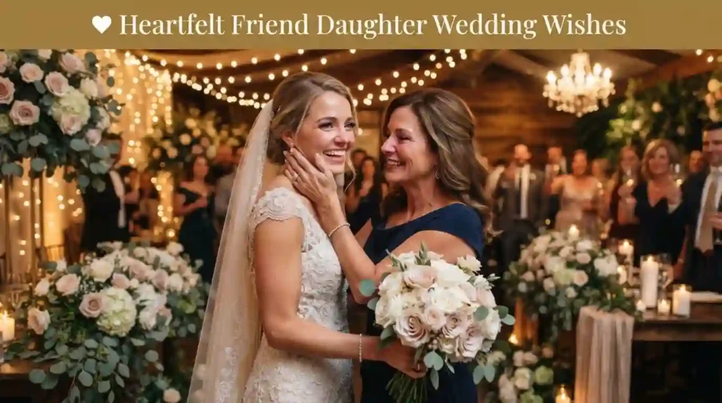 Heartfelt Friend Daughter Wedding Wishes