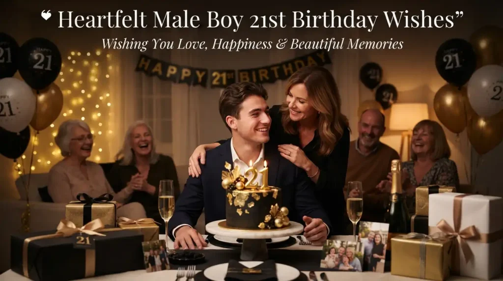 Heartfelt Male Boy 21st Birthday Wishes
