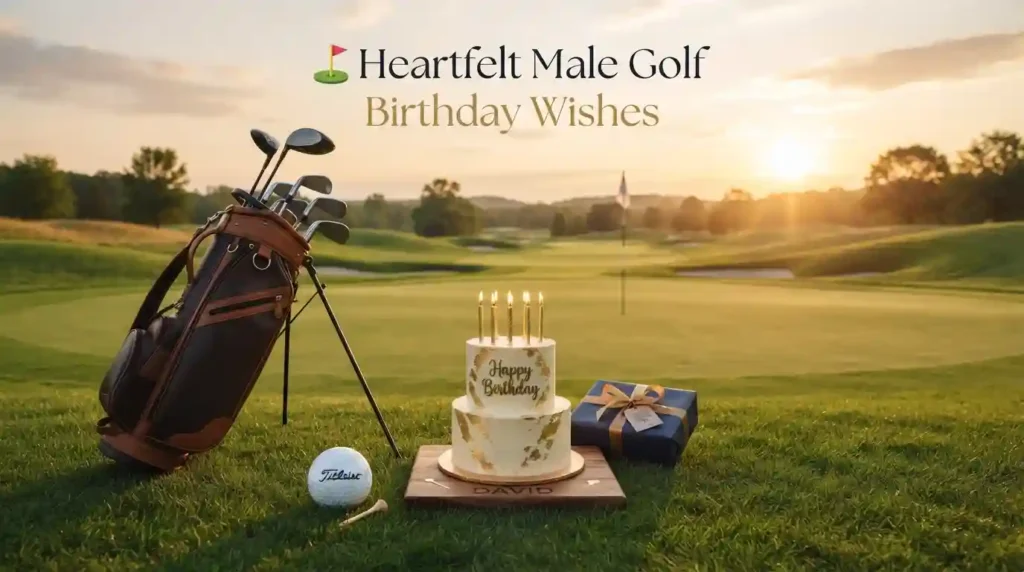 Heartfelt Male Golf Birthday Wishes