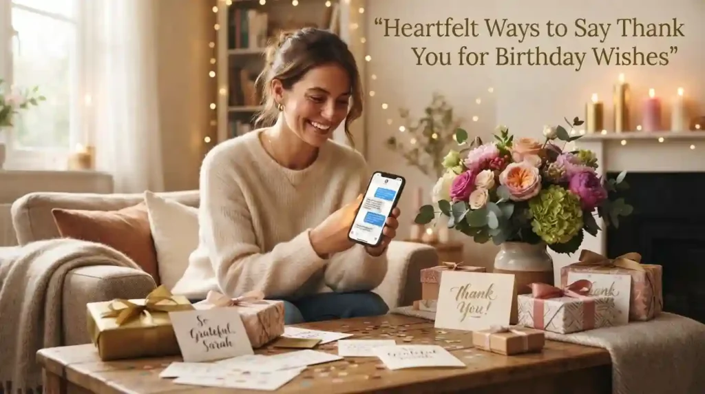 Heartfelt Ways to Say Thank You for Birthday Wishes