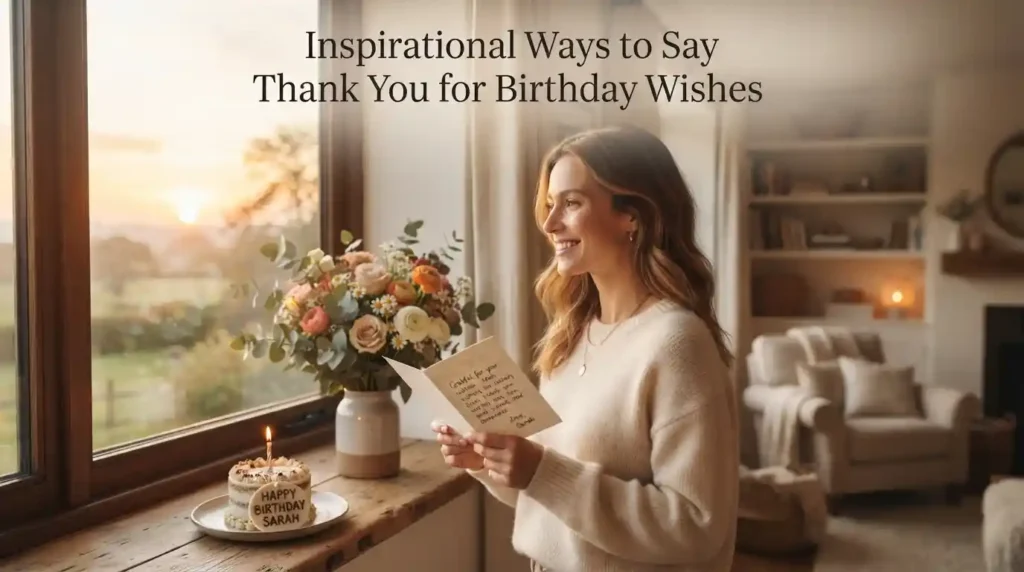 Inspirational Ways to Say Thank You for Birthday Wishes