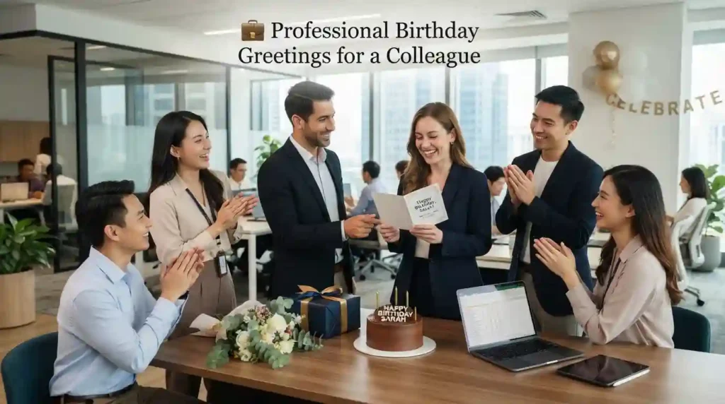 Professional Birthday Greetings for a Colleague