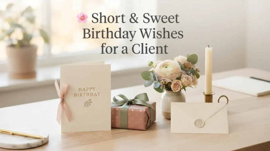 Short & Sweet Birthday Wishes for a Client