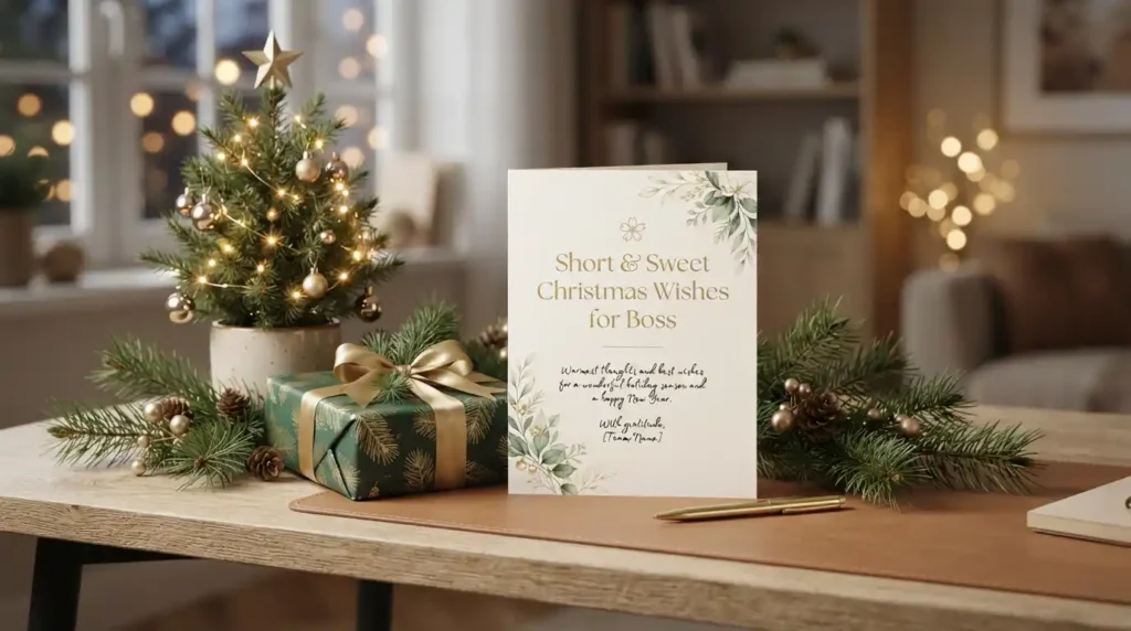 Short & Sweet Christmas Wishes for Boss