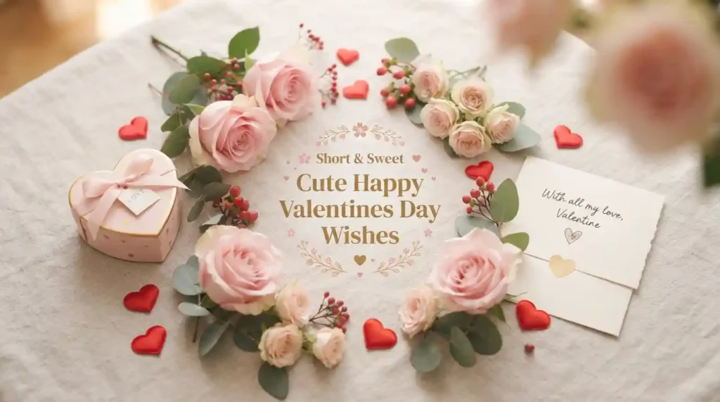 Short & Sweet Cute Happy Valentines Day Wishes