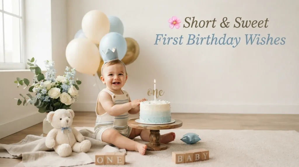 Short & Sweet First Birthday Wishes