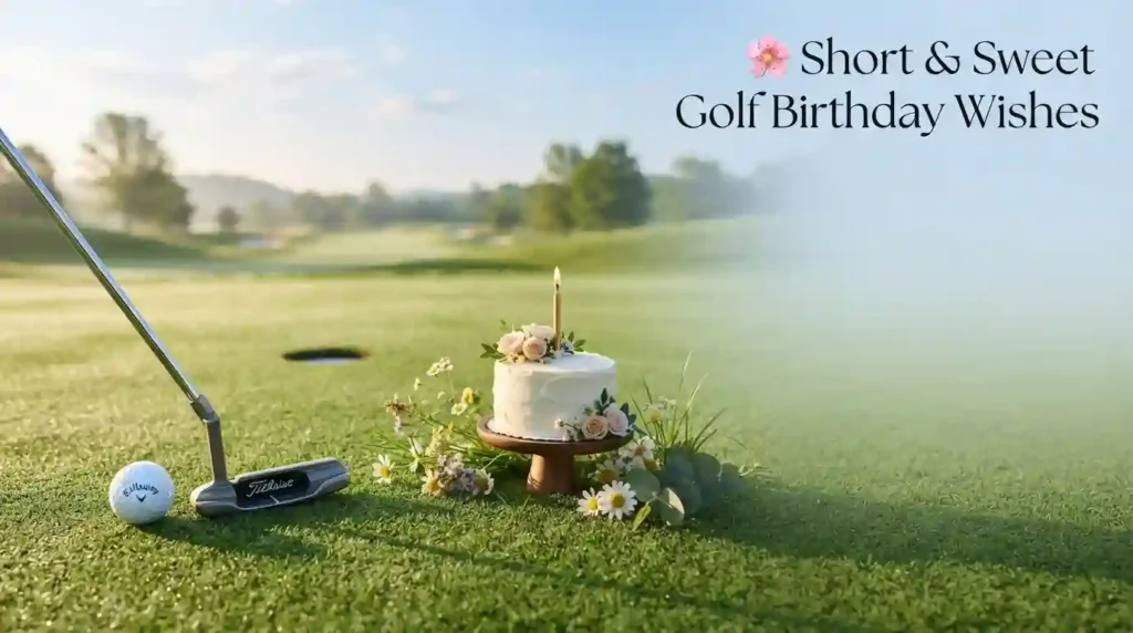 Short & Sweet Golf Birthday Wishes