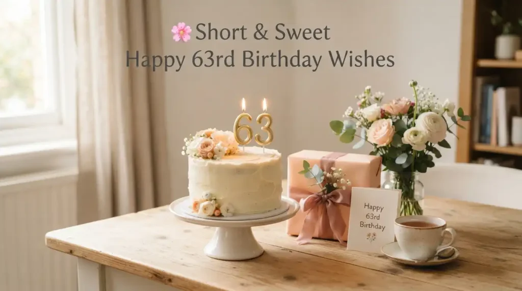 Short & Sweet Happy 63rd Birthday Wishes