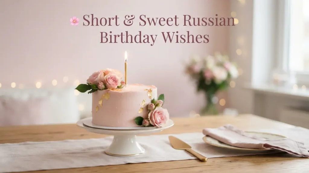 Short & Sweet Russian Birthday Wishes