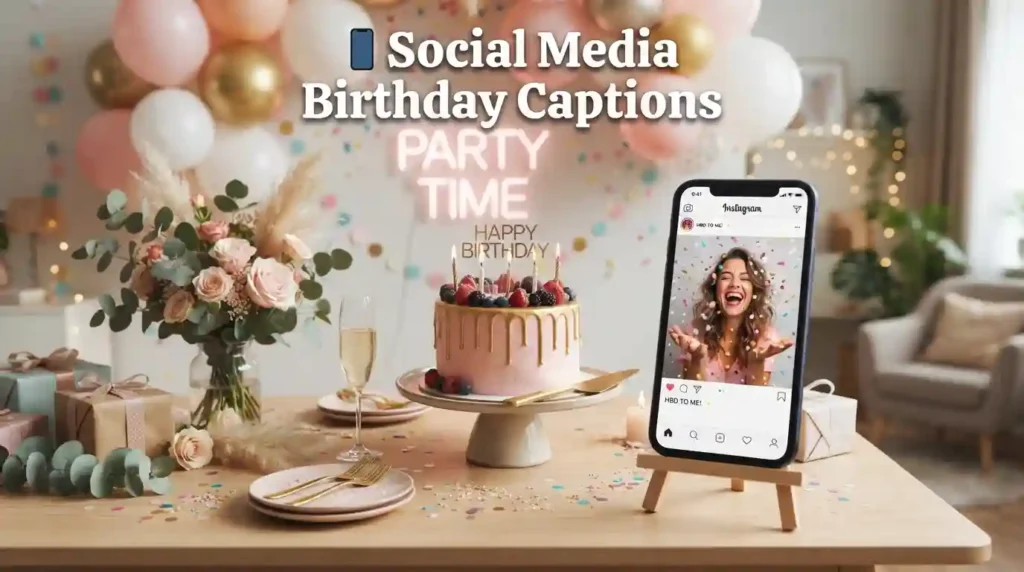 Social Media Birthday Captions