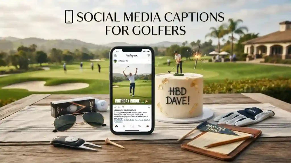 Social Media Captions for Golfers