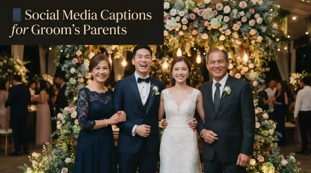 Social Media Captions for Groom’s Parents